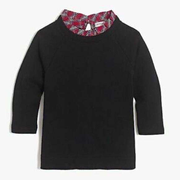 Crewcuts Ruffle Neck Pullover